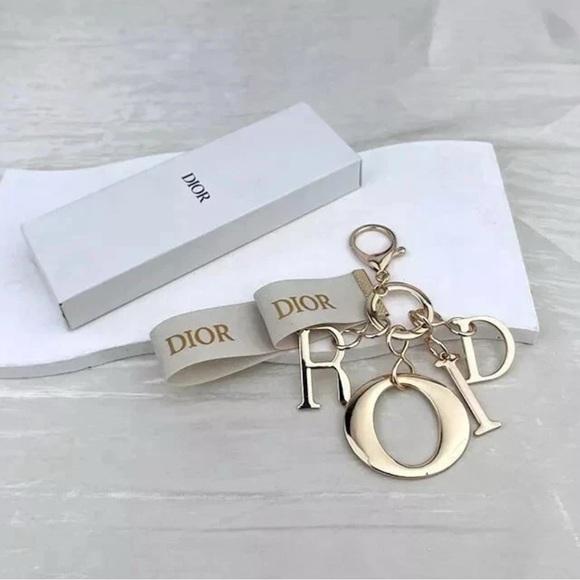 Dior Gold and White Key Holder - Picture 2 of 2